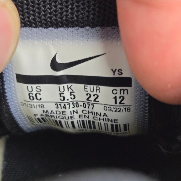 Nike Air Max Plus TD Black White Daily Casual Sneaker Toddler 6c 314730-077 - Picture 13 of 13